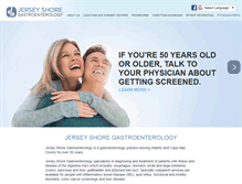 Tablet Screenshot of jerseyshoregastro.com